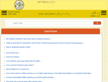 Tablet Screenshot of darulifta-deoband.com